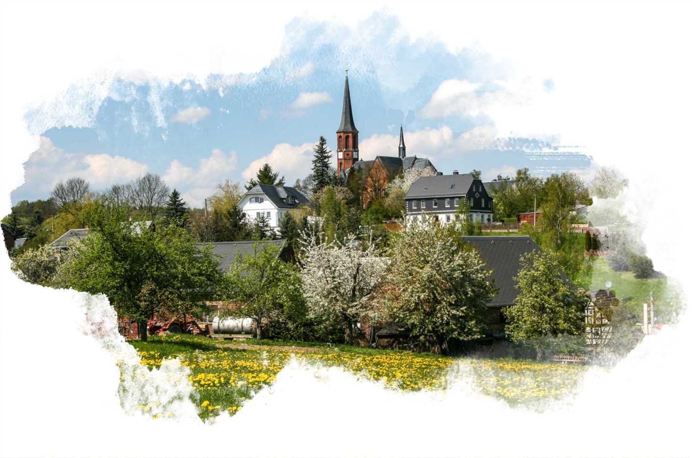 Ansicht von Mohlsdorf mit Kirche © Gerd Richter